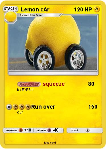 Pokemon Lemon cAr