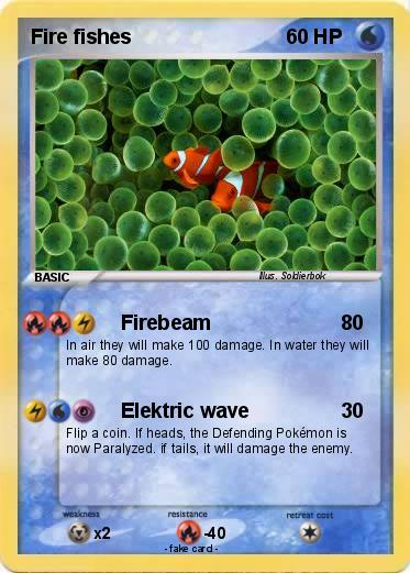 Pokemon Fire fishes