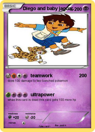 Pokemon Diego and baby jaguar