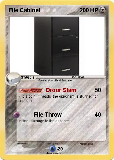 Pokemon File Cabinet