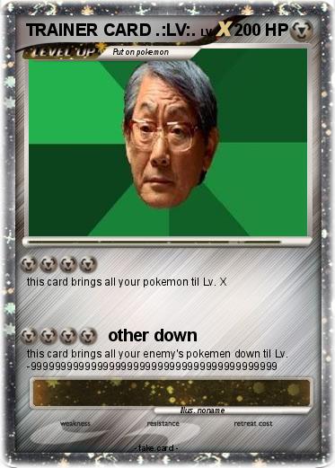 Pokemon TRAINER CARD .:LV:.