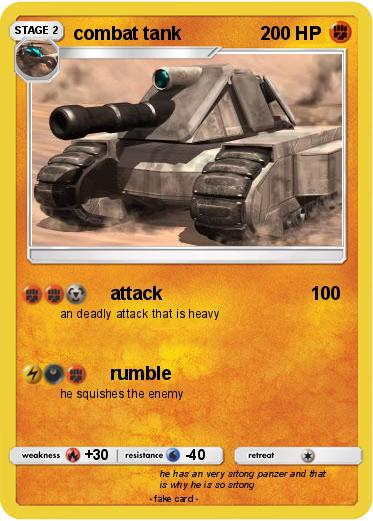 Pokemon combat tank