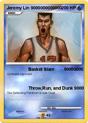 Pokemon Jeremy Lin 9000000000000