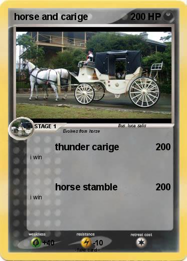 Pokemon horse and carige