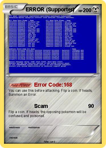 Pokemon ERROR (Supporter)