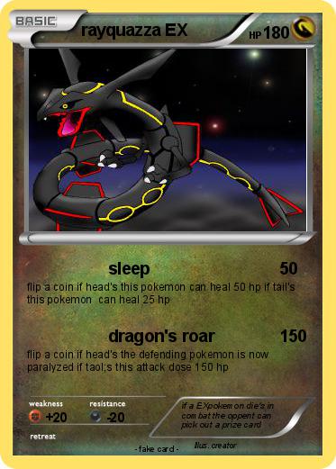 Pokemon rayquazza EX