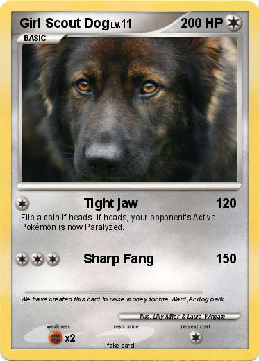 Pokemon Girl Scout Dog