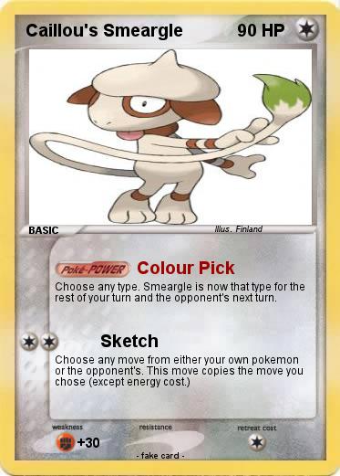 Pokemon Caillou's Smeargle