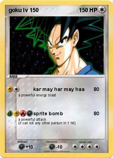 Pokemon goku lv 150