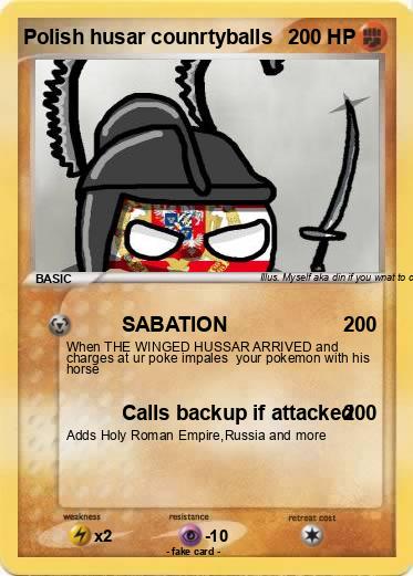 Pokemon Polish husar counrtyballs