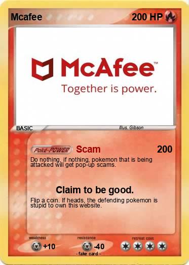 Pokemon Mcafee