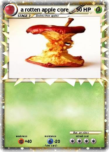 Pokemon a rotten apple core