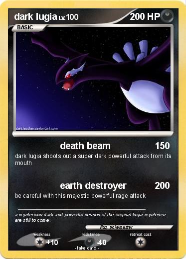 Pokemon dark lugia