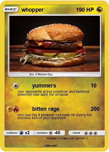 Pokemon whopper