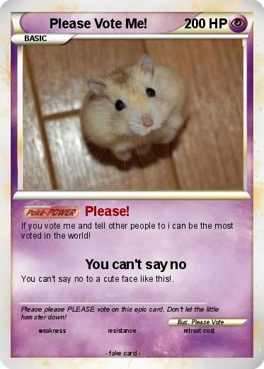 Pokemon Please Vote Me!
