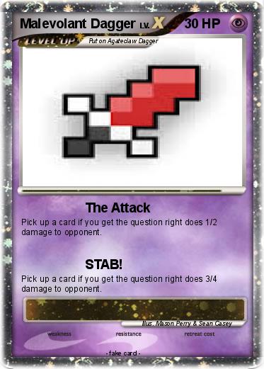 Pokemon Malevolant Dagger
