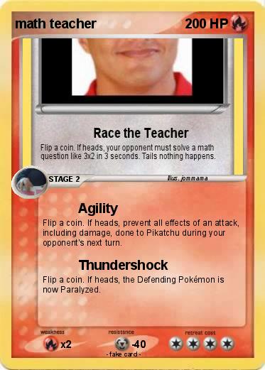 Pokemon math teacher