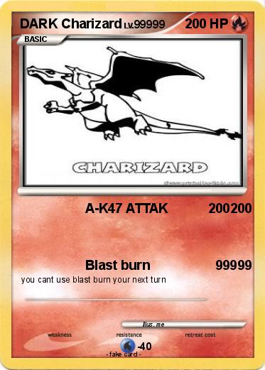 Pokemon DARK Charizard