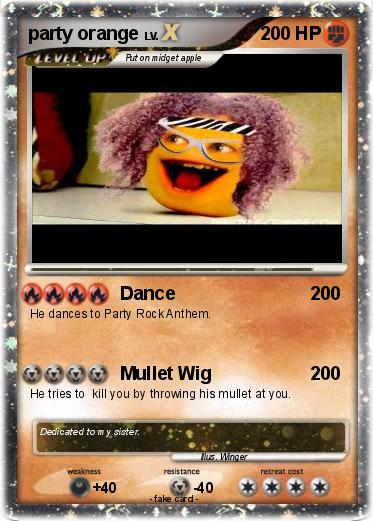 Pokemon party orange