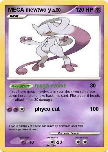 Pokemon MEGA mewtwo y