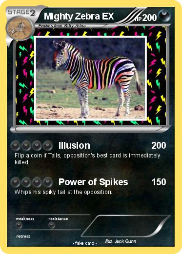 Pokemon Mighty Zebra EX