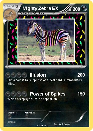 Pokemon Mighty Zebra EX