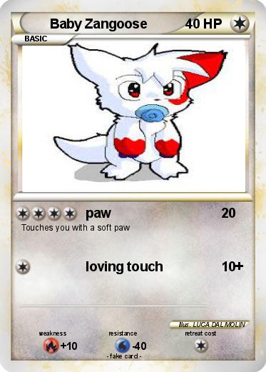 Pokemon Baby Zangoose