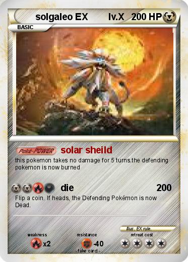 Pokemon solgaleo EX        lv.X