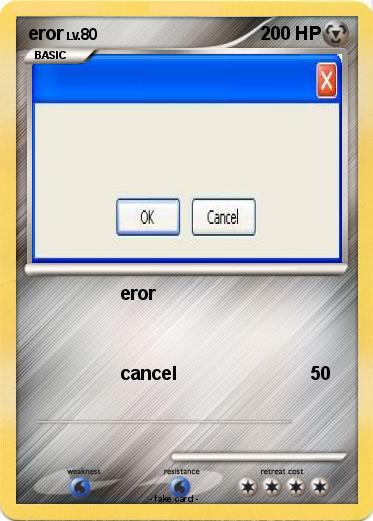 Pokemon eror