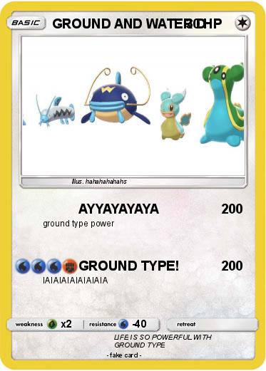 Pokemon GROUND AND WATER D