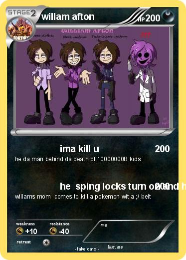 Pokemon willam afton
