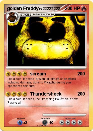 Pokemon golden Freddy