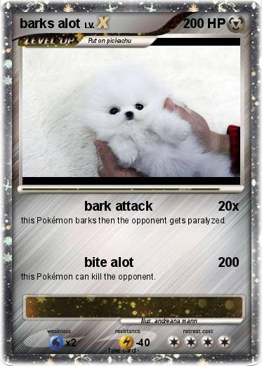 Pokemon barks alot
