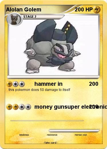 Pokemon Alolan Golem