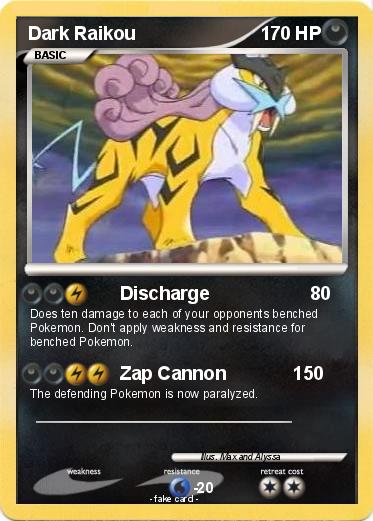 Pokemon Dark Raikou