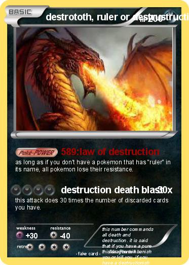 Pokemon destrototh, ruler or destrustruction