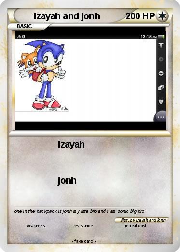 Pokemon izayah and jonh