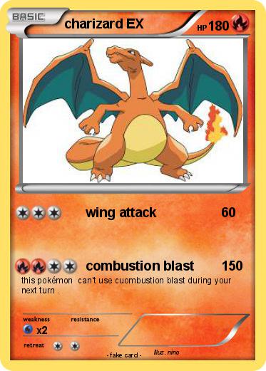 Pokemon charizard EX