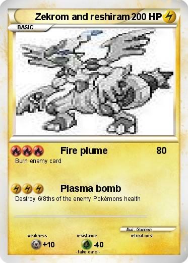 Pokemon Zekrom and reshiram