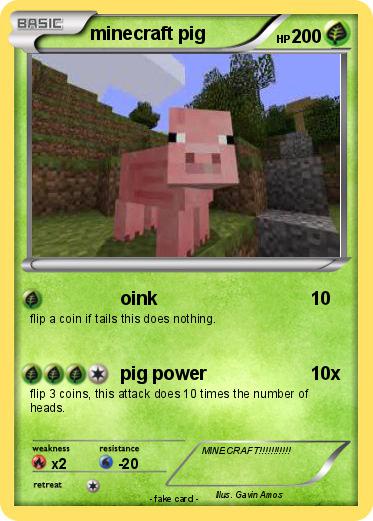 Pokemon minecraft pig