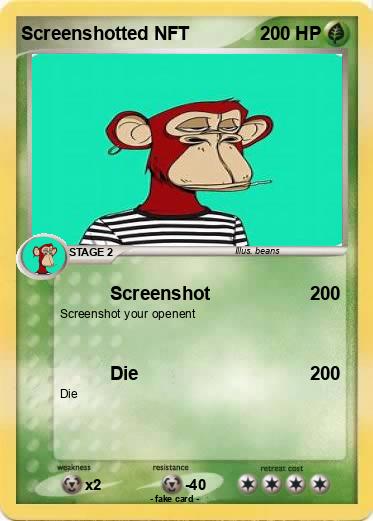 Pokemon Screenshotted NFT