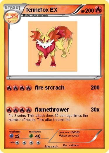 Pokemon fennefox EX