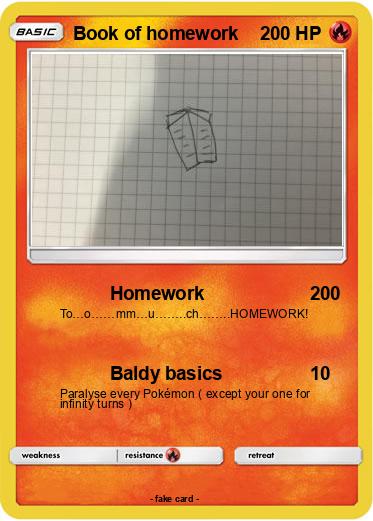 Pokemon Book of homework