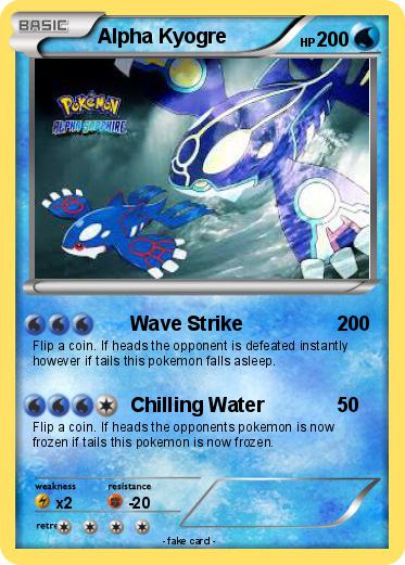 Pokemon Alpha Kyogre
