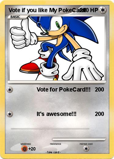 Pokemon Vote if you like My PokeCard!