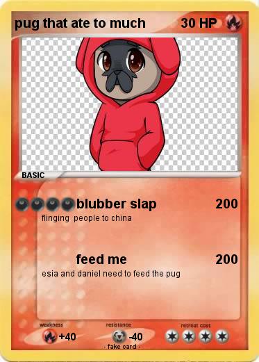 Pokemon pug that ate to much