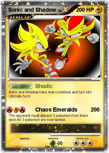 Pokemon Shadic Sonic Shadow
