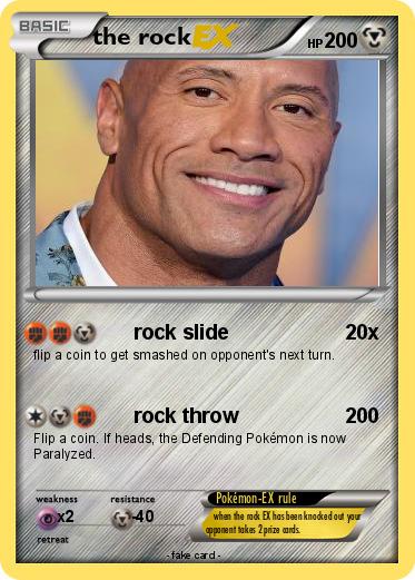 Pokemon the rock