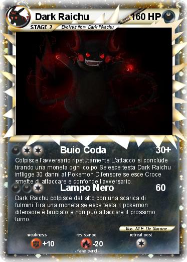 Pokemon Dark Raichu