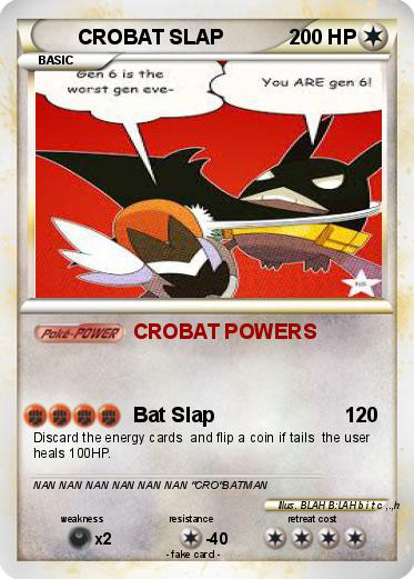 Pokemon CROBAT SLAP